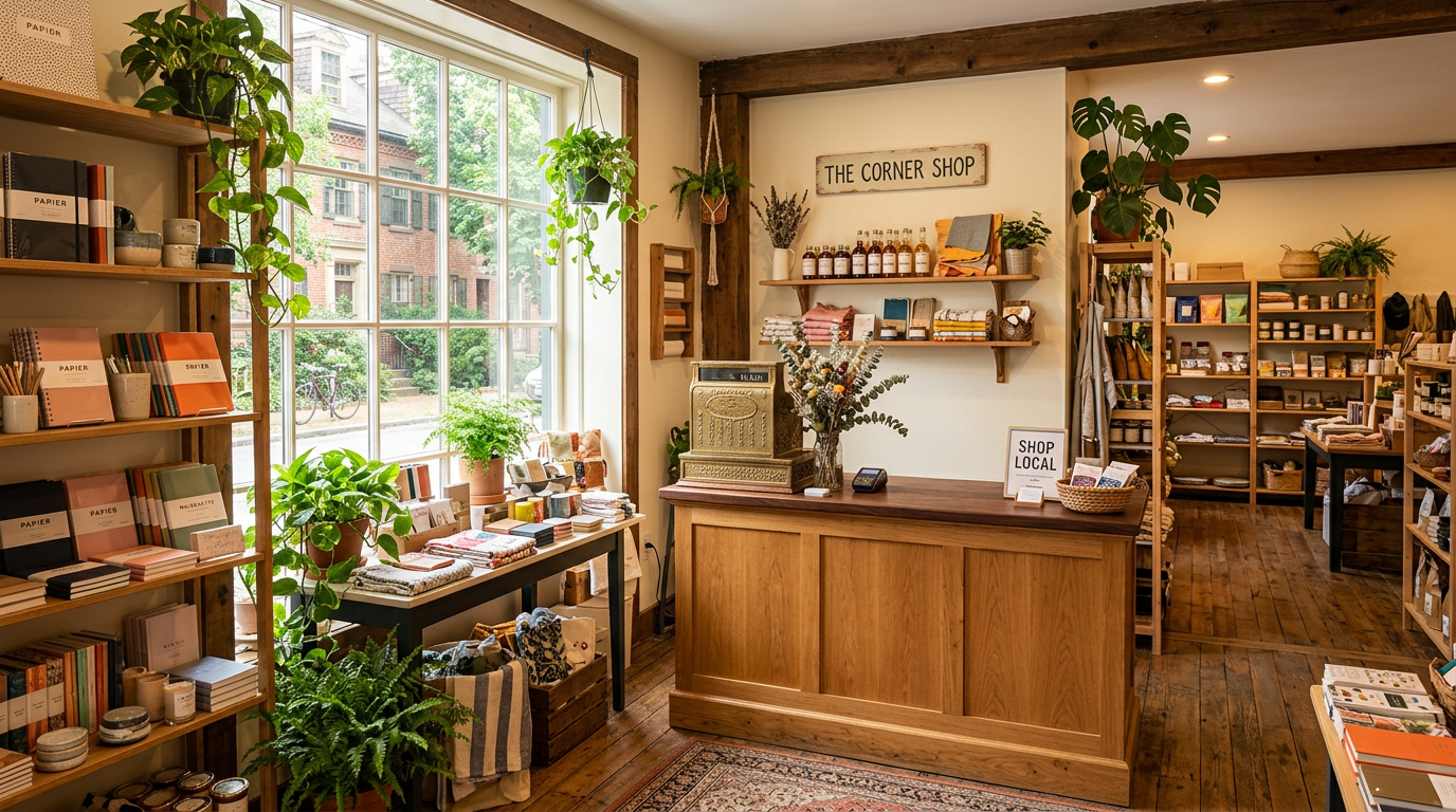 Interior de nuestra tienda de barrio